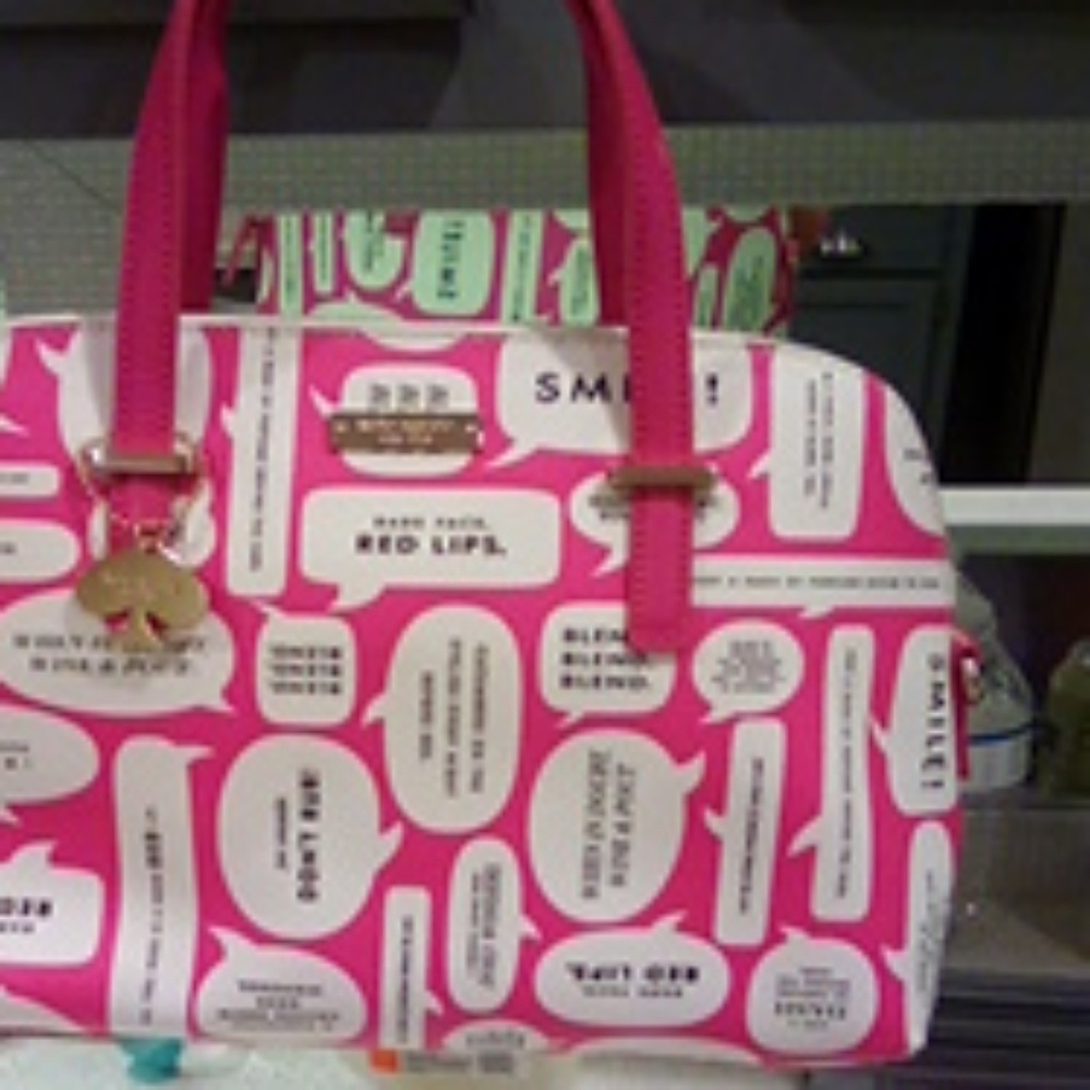 New kate spade satchel w long strap and dust bag!